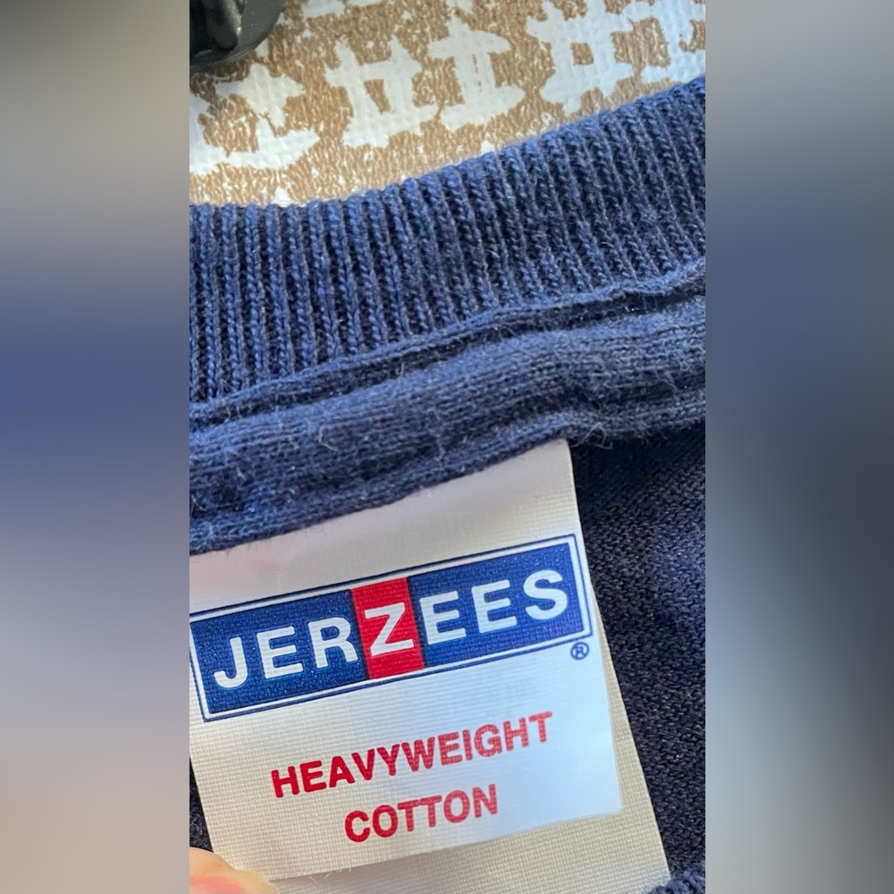 Brooks Run Happy Tshirt Jerzees Brand Navy Blue Men’s Medium GUC - Picture 5 of 7